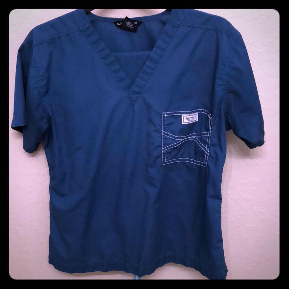 Blue Sky scrubs.